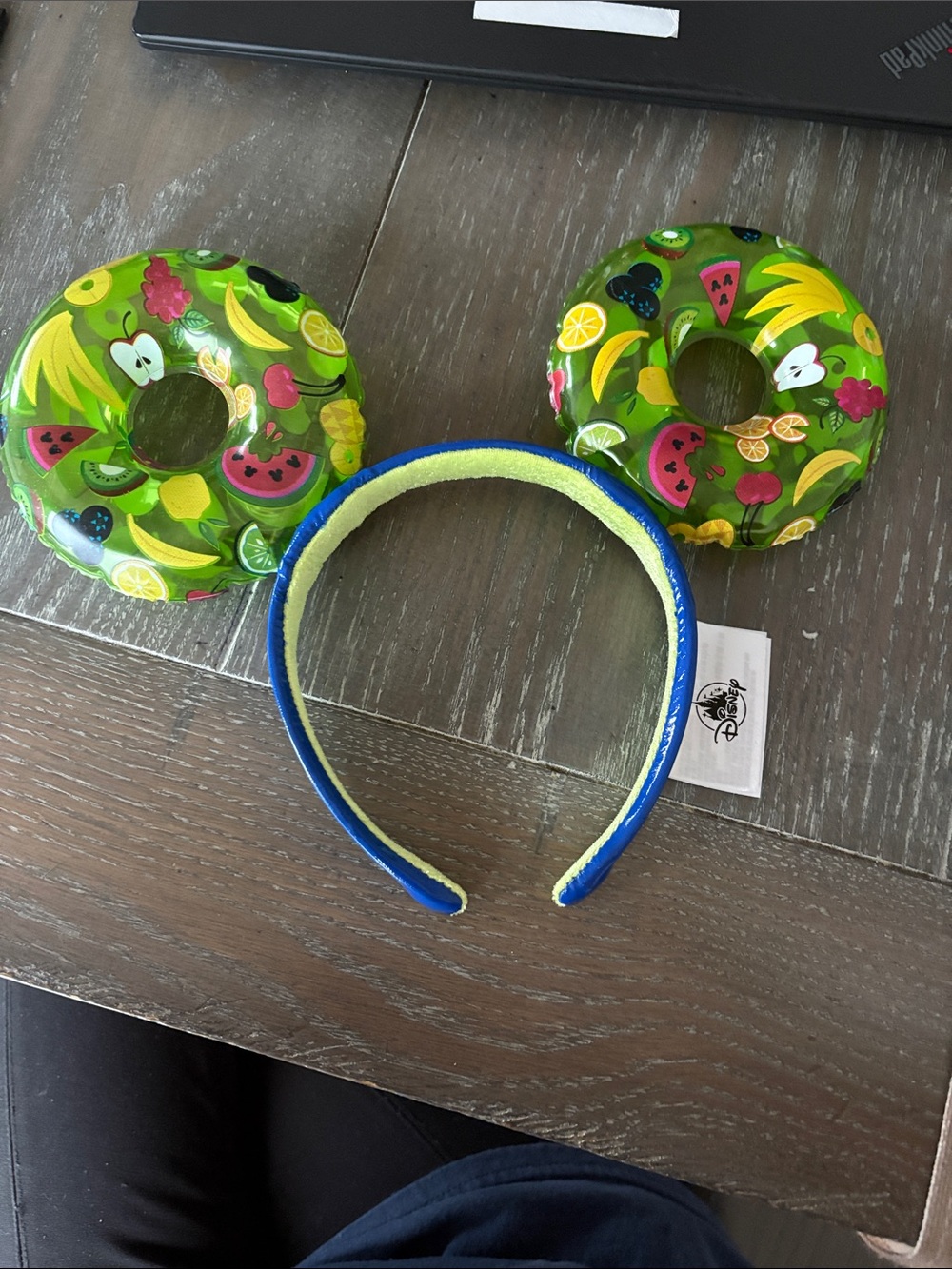 Disney Blue & Lime Green Fruit Float Ear Headband